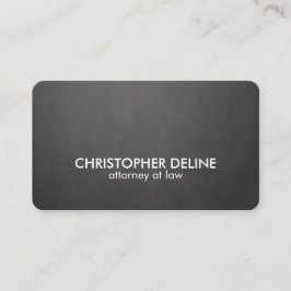 Tarjeta De Visita Consultor intrépido elegante simple del blanco