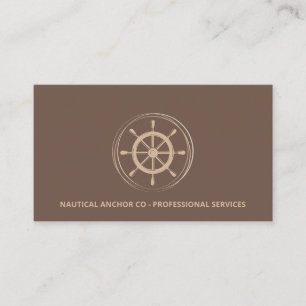 Tarjeta De Visita Consultor marítimo logotipo ancla náutica