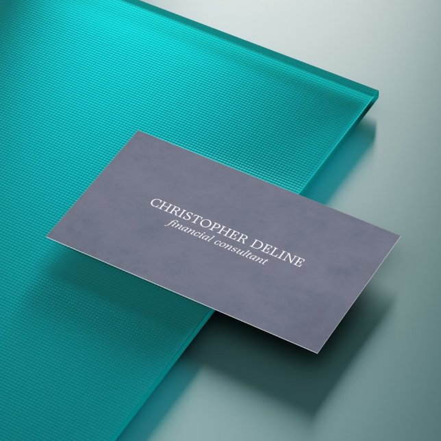 Tarjeta De Visita Consultor minimalista simple y elegante en color a (Subido por el creador)