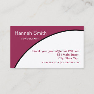 Tarjeta De Visita Consultor moderno elegante profesional
