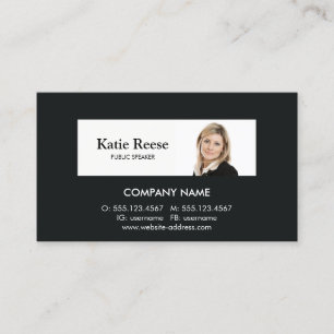 Tarjeta De Visita Consultor profesional Añadir foto