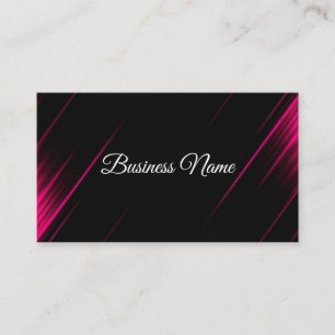 Tarjeta De Visita Consultor profesional de caligrafía rosada y negr