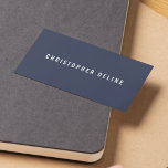 Tarjeta De Visita Consultor profesional Minimalista blanco oscuro<br><div class="desc">Plantilla de tarjeta de visita de personalizable simple. Diseño elegante y fresco. Perfecto para cualquier profesional.</div>