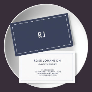 Tarjeta De Visita Consultor profesional Minimalista de dos tonos