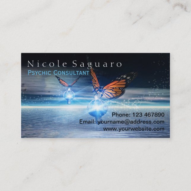 Tarjeta De Visita Consultor psíquico (Anverso)