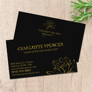 Tarjeta De Visita Consultor Vegan Nutrition