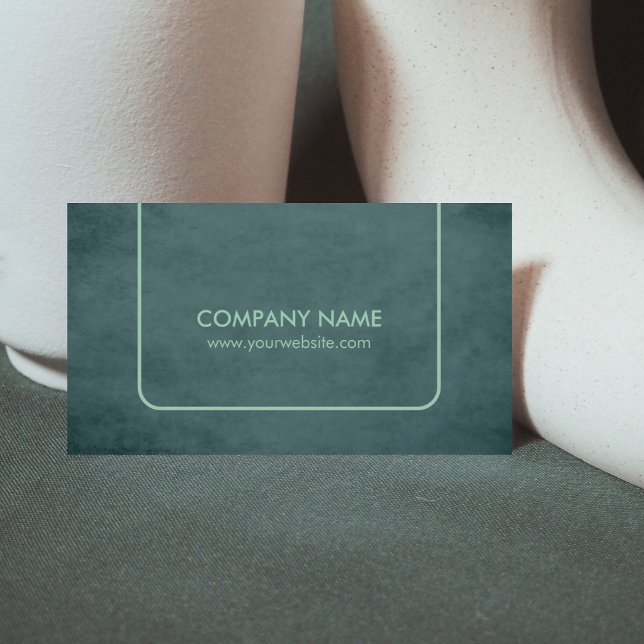 Tarjeta De Visita Consultor verde texturizado profesional (Subido por el creador)