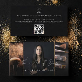 Tarjeta De Visita Consultora de Belleza de Lujo Maquilladora Artista