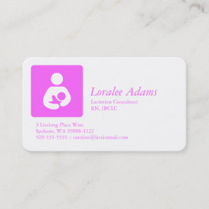 Tarjeta De Visita Consultora de Lactancia