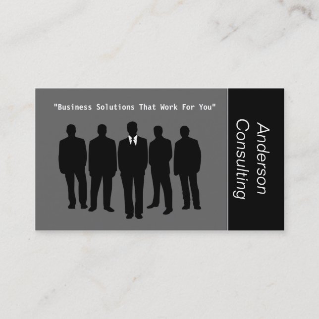 Tarjeta De Visita Consultores profesionales de negocios (Anverso)