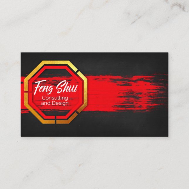 Tarjeta De Visita Consultoría de Feng Shui (Anverso)