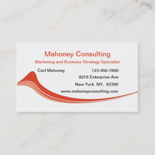 Tarjeta De Visita Consultoría de marketing empresarial moderna