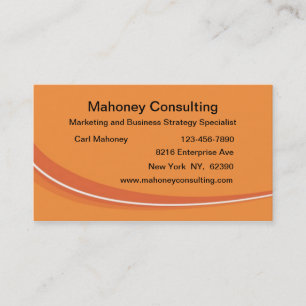 Tarjeta De Visita Consultoría de marketing empresarial moderna