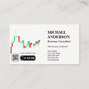 Tarjeta De Visita Consultoría de marketing   Graph Data Chart   Códi