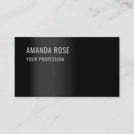 Tarjeta De Visita Consultoría profesional Minimalismo Elegante Negro