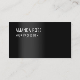 Tarjeta De Visita Consultoría profesional Minimalismo Elegante Negro