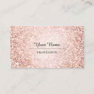Tarjeta De Visita Consultoría profesional Rosa moderno Purpurina bl