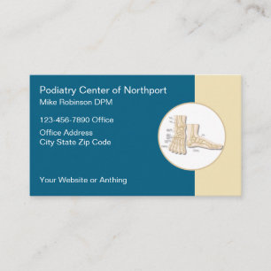 Tarjeta De Visita Consultorio Podiatría
