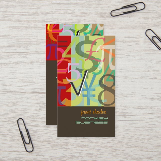 Tarjeta De Visita Contable, Asesor Financiero (Anverso/Reverso In Situ)