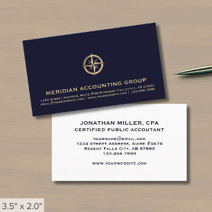 Tarjeta De Visita Contable CPA Profesional