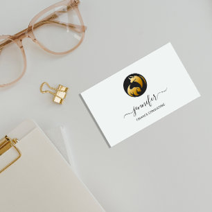 Tarjeta De Visita Contable de asesoría financiera acumula bufalo