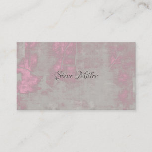 Tarjeta De Visita Contáctame artístico elegante gris rosa Nr42