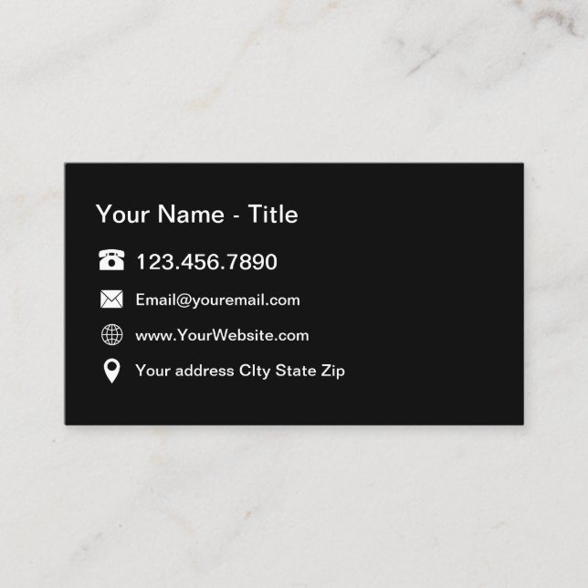 Tarjeta De Visita Contacto profesional (Anverso)