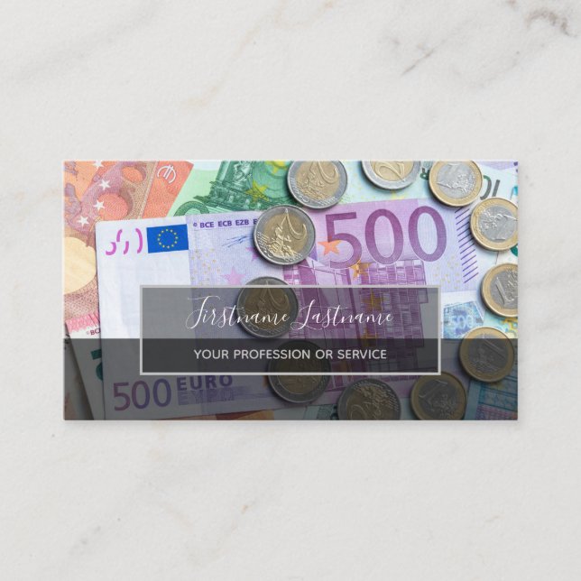 Tarjeta De Visita Contador de impuestos y expertos financieros diner (Anverso)