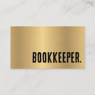 Tarjeta De Visita Contador de Libros de Oro Falso Premier