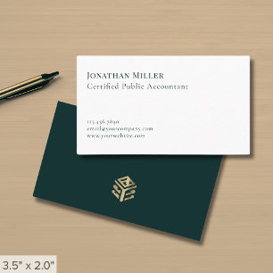 Tarjeta De Visita Contador de lujo simple y moderno