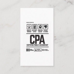 Tarjeta De Visita contador público certificado-CPA
