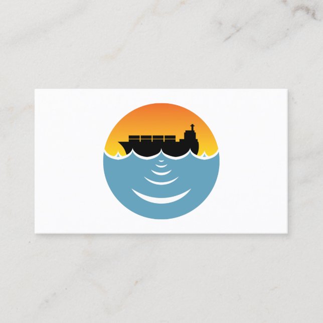 Tarjeta De Visita contaminación por ruido en el océano (Anverso)