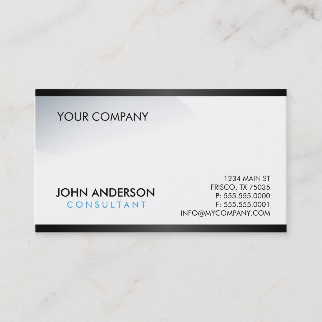Tarjeta de visita contemporánea (Anverso)