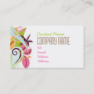 Tarjeta de visita contemporánea del diseño