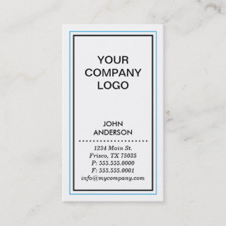 Tarjeta de visita contemporánea simple