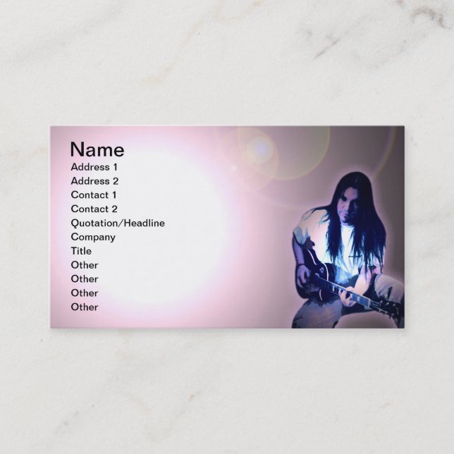 Tarjeta De Visita Continúa disparando (Anverso)