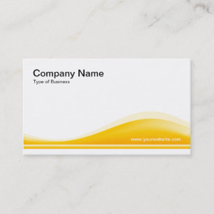 Tarjeta De Visita Contorno de ondas - Ámbar