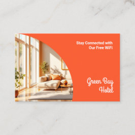 Tarjeta De Visita Contraseña de invitado de Internet Wi-Fi