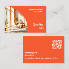 Tarjeta De Visita Contraseña de invitado de Internet Wi-Fi