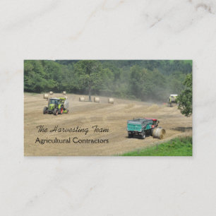 Tarjeta De Visita Contratista de cosecha agrícola