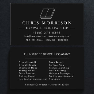 Tarjeta De Visita Contratista de Drywall Sheetrock