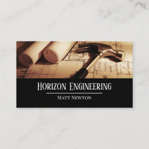 Tarjeta De Visita Contratista de ingeniería arquitectónica Construcc