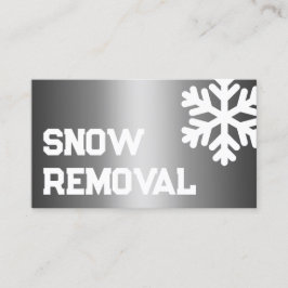 Tarjeta De Visita Contratista De La Placa De Nieve