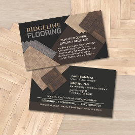 Tarjeta De Visita  Contratista de pisos Pisos de parquet de madera d