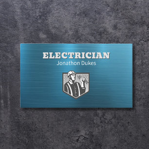Tarjeta De Visita Contratista de portero de mantenimiento eléctrico