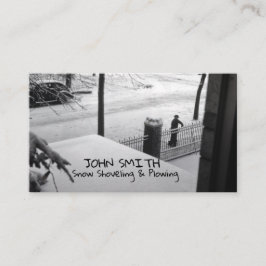 Tarjeta De Visita Contratista de remoción de Nieve de Nieve de Nieve