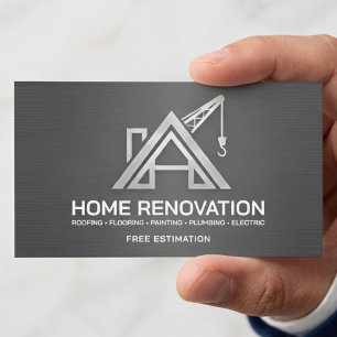 Tarjeta De Visita Contratista de renovación estructural metálica par