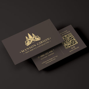 Tarjeta De Visita Contratista de servicio de árboles Espresso Arbori