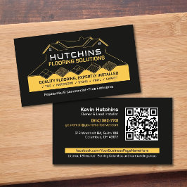 Tarjeta De Visita Contratista de servicios de pisos profesional mode