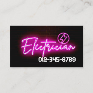 Tarjeta De Visita Contratista eléctrico